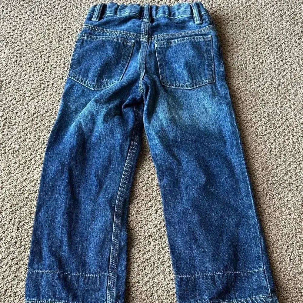 Baby GAP Kids Set of Three Blue Denim Adjustable Waist Jeans Size 4/4T